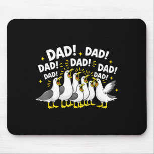 Möwen-Vater Lustiger Vater Humor Ozean Leben Vater Mousepad