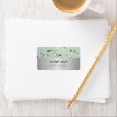 Möwen - Vögel Adressaufkleber (Insitu)