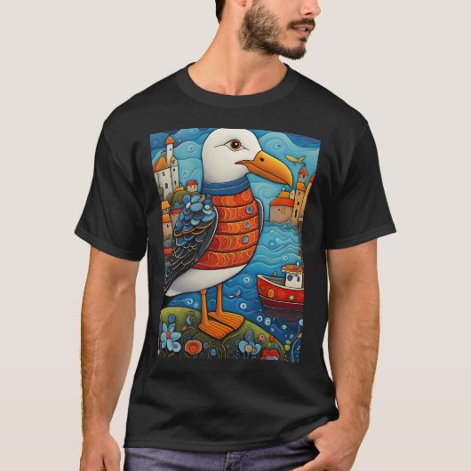 Möwenfischer T-Shirt (Vorderseite)