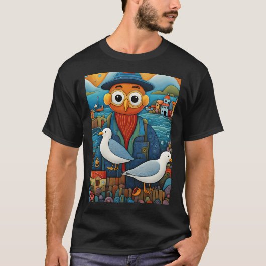 Möwenfischer T-Shirt (Vorderseite)