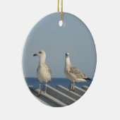 Möwenpaar Keramik Ornament (Rechts)