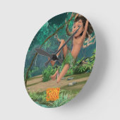Mowgli 5 runde wanduhr (Winkel)