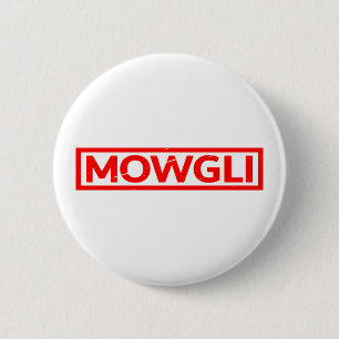 Mowgli-Briefmarke Button