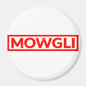Mowgli-Briefmarke Magnet (Vorne)