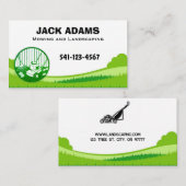 Mowing and Landscaping Business Card Visitenkarte (Vorne/Hinten)