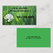 Mowing and Landscaping Business Card Visitenkarte (Vorne/Hinten)
