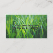 Mowing and Landscaping Business Card Visitenkarte (Rückseite)