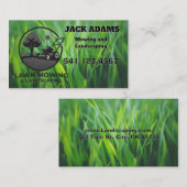 Mowing and Landscaping Business Card Visitenkarte (Vorne/Hinten)