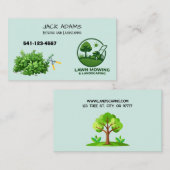 Mowing and Landscaping Business Card Visitenkarte (Vorne/Hinten)