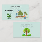 Mowing and Landscaping Business Card Visitenkarte (Vorne/Hinten)