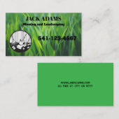Mowing and Landscaping Business Card Visitenkarte (Vorne/Hinten)