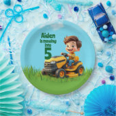 Mowing Into Lawn Mower Birthday Party Pappteller (Party)