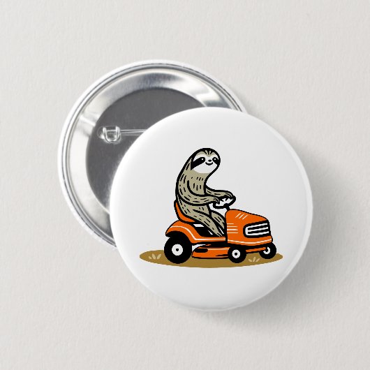 Mowing Sloth Button (Vorne & Hinten)