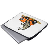 Mowing Sloth Laptopschutzhülle (Vorne Knopf)