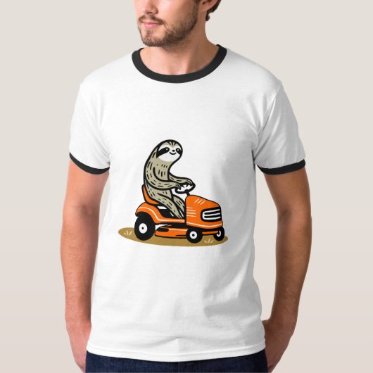 Mowing Sloth T-Shirt (Vorderseite)