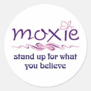 Moxie - Aufstehen und glauben Runder Aufkleber