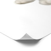 Moxie der Tuxedo Katze Print Poster (Ecke)