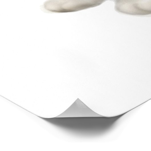 Moxie der Tuxedo Katze Print Poster (Ecke)