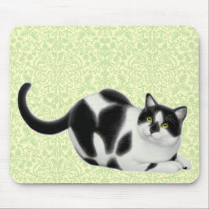 Moxie die Smokings-Katze Mousepad
