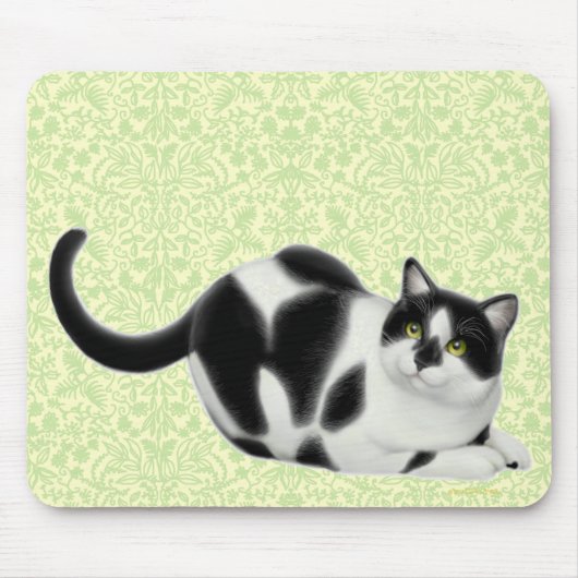 Moxie die Smokings-Katze Mousepad (Vorne)