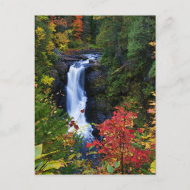 Moxie Falls in Maine Postcard Postkarte