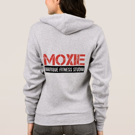 MOXIE STUDIO ZIP UP HOODIE (GRAU) (Rückseite)