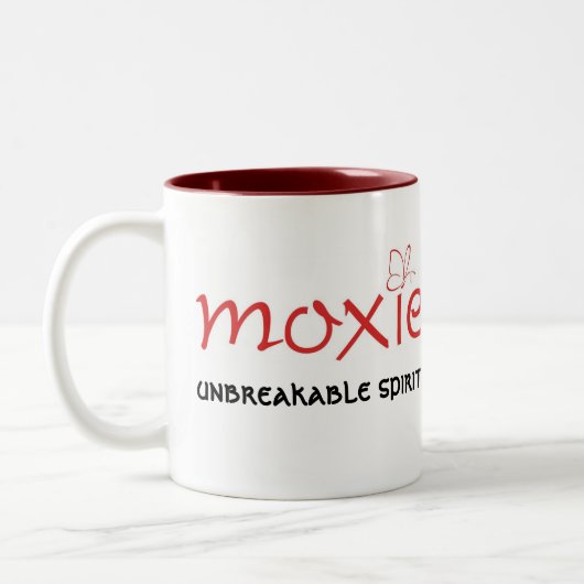 Moxie - unzerbrechliche Geist-Tasse Zweifarbige Tasse (Links)