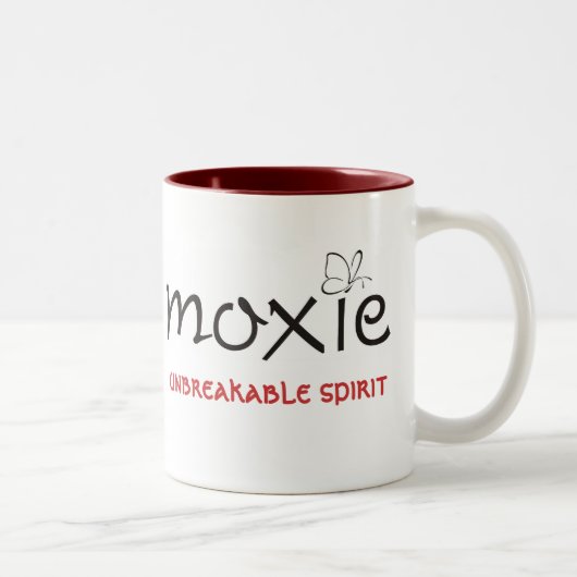 Moxie - unzerbrechliche Geist-Tasse Zweifarbige Tasse (Rechts)