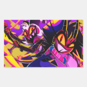 Moxxie&Millie Halloween Slasher | Helluva Boss |  Rechteckiger Aufkleber (Vorderseite)