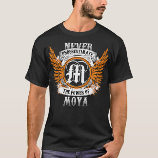 Moya Name Shirt nie unterschätzen den Power