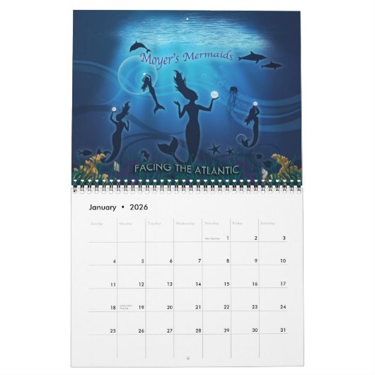 Moyer's Mermaids Calender 2012 Kalender (Jan 2026)