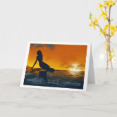 Moyer's Mermaids Grußkarte Karte (Gelbe Blume)