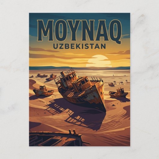 Moynaq Usbekistan Postkarte (Vorderseite)
