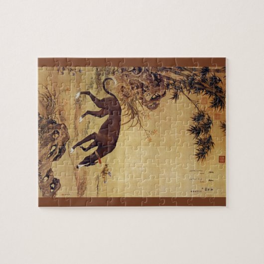 Moyuli ~ 墨玉璃 ~ Windhund ~ Giuseppe Castiglione ~ Puzzle (Horizontal)