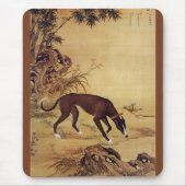 Moyuli ~ 墨 玉 ~ Greyhound ~ Giuseppe Castiglione ~ Mousepad (Vorne)