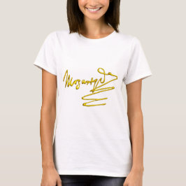 MOZART / 3D-Gold-Signatur T-Shirt