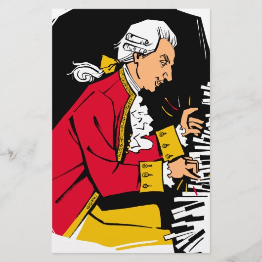 Mozart Briefpapier (Vorderseite)