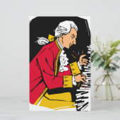 Mozart Briefpapier (Stehend Vorderseite)