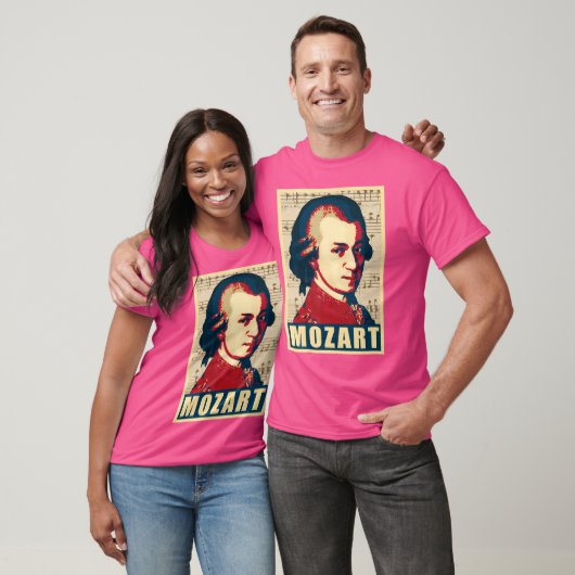 Mozart Classic Music Composer Retro T-Shirt (Unisex)