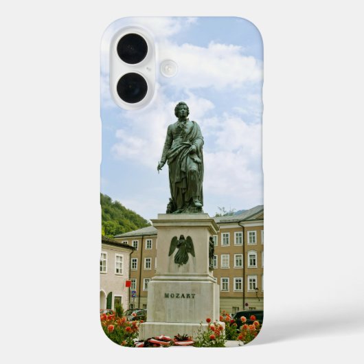 Mozart-Denkmal in Salzburg, Österreich Case-Mate iPhone Hülle (Rückseite)