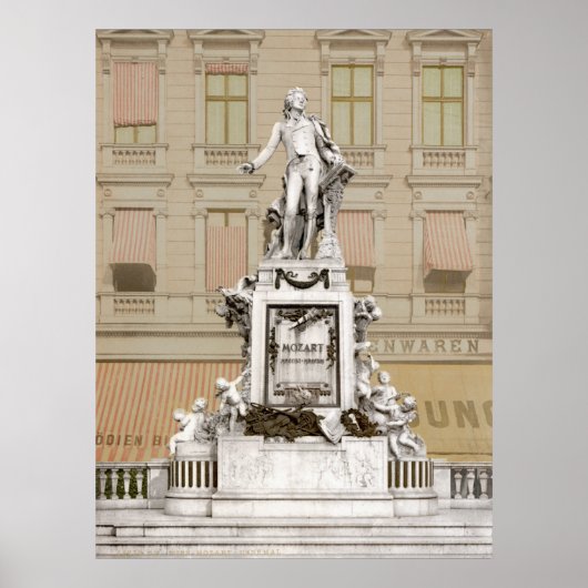 Mozart-Denkmal Poster (Vorne)