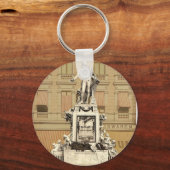 Mozart-Denkmal, Wien, Österreich-Ungarn prachtvoll Schlüsselanhänger (Vorderseite)