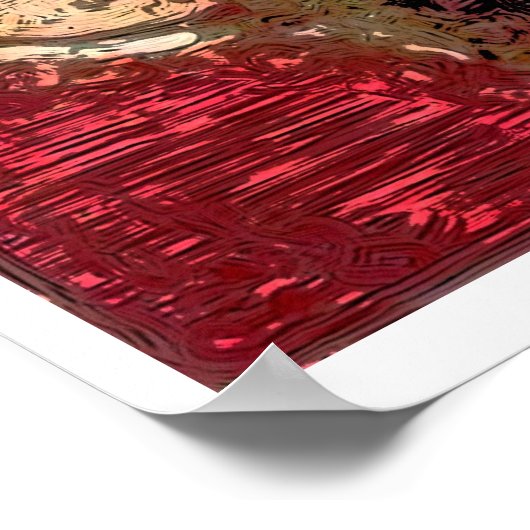 Mozart - Ein digitales Portrait Poster (Ecke)