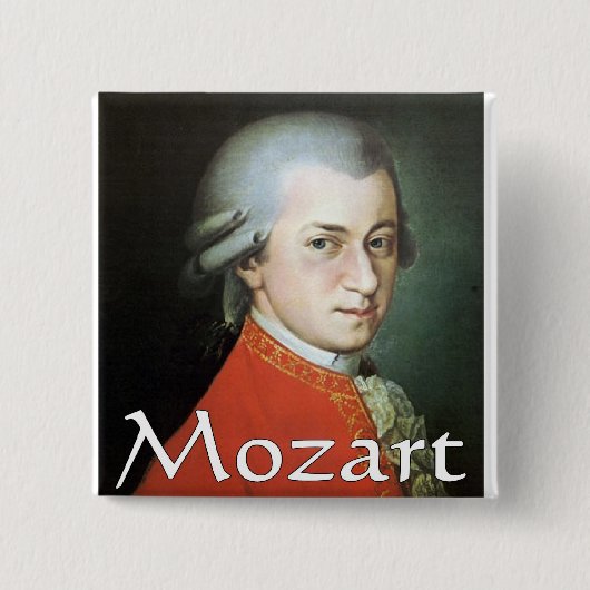 Mozart-Geschenke für Musikfreunde Button (Vorderseite)