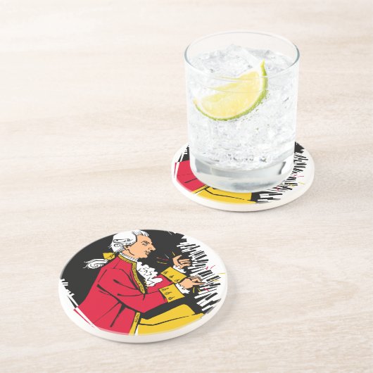 Mozart Getränkeuntersetzer (Seite)