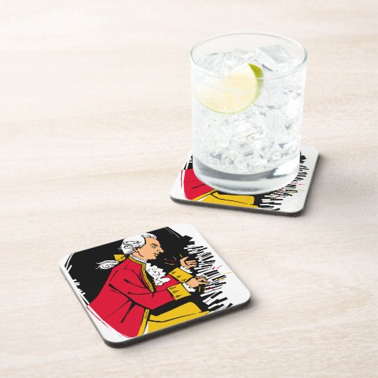 Mozart Getränkeuntersetzer (Rechte Seite)