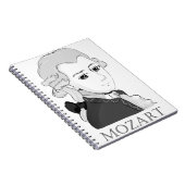 Mozart im Chibi Style Notizblock (Rechte Seite)