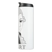 Mozart im Chibi Style Thermosbecher (Nach rechts gedreht)