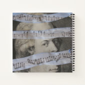 Mozart in Pieces-Notebook von Tony Cimino Notizblock (Rückseite)