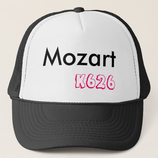 Mozart, k626 truckerkappe (Vorderseite)